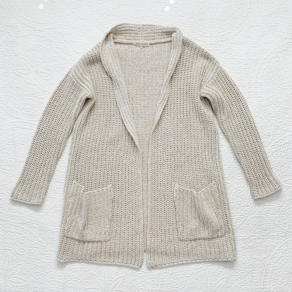 RARE🔥 Joah Brown Oversized Knit Cardigan